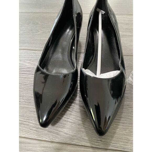 Brand New Unbranded Women’s US 6.5 Leather Pump Heels Slip On Pointed Toe - Picture 2 of 6